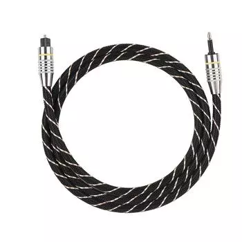 Toslink to Mini Plug 3,5 мм оптоволоконный цифровой o кабель SPDIF позолоченный разъем 1 м 1 meter