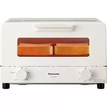 Тостер-духовка Panasonic, вмещает 4 предмета, оснащен таймером на 30 минут, белый NT-T501-W
