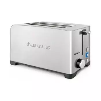 Тостер Taurus MY TOAST DU.LEG 2R Нержавеющая сталь Серый 1400 Вт