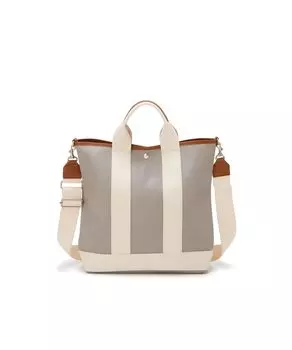 Tote Bag Shoulder Bag SCOTCH GRAIN Vertical 2way Tote Bag L Light Gray [Topkapi] Women s