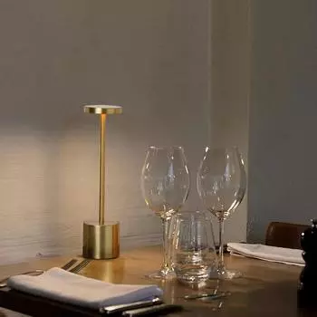 Touch Sensor LED Table Lamp Rechargeable Desk Lamp 3 Color Adjustable Temperatures Bedside bar Modern Style LED Night Light чёрный