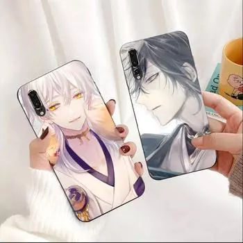 Touken Ranbu Phone Case For Huawei P50 P40 P30 P20 Pro Mate 40 30 20 Pro Nova 9 8 7 PC Glass Phone Cover Huawei P50 Pro