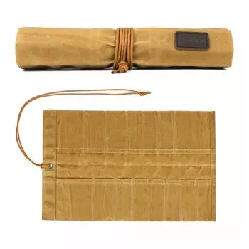 TOURBON Tool Roll Bag Knife Case Cloth Wrapped Tool Holder DIY Tool Storage Case