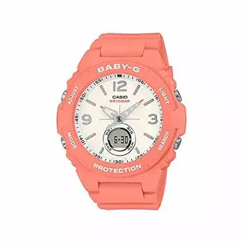 Товар CASIO BABY-G Casio Baby G BGA-260-4A Часы женские детские детские для девочек Ana-Digi водонепроницаемые розовые цвета слоновой кости