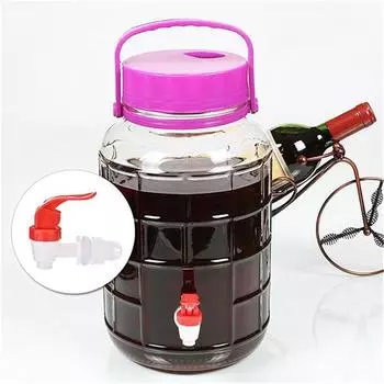 Товары для дома DIY Стеклянный кран для бутылок вина Кран для розлива ведра