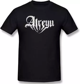 Towfnbf8 Atreyu Базовая хлопковая футболка с короткими рукавами, черная S
