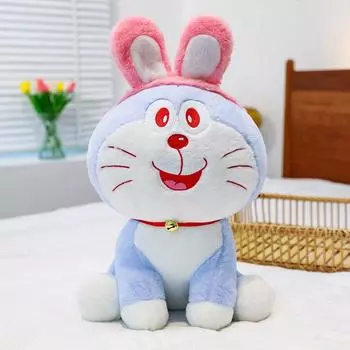 Toy Plush Doraemon Stuffed Animal With Pp Cotton Filling Kids Collectors And DingDong Pink,25cm
