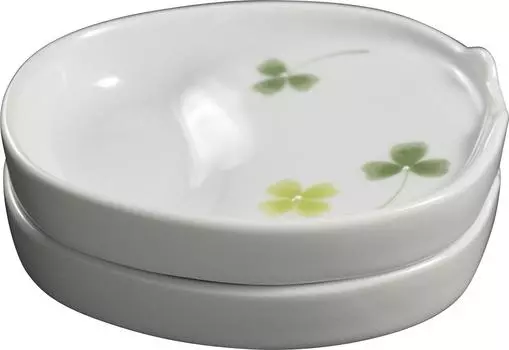 Toyo Ceramics Arita Ware Healthy Low Salt Dish Set of 2 Clover ID-42-4-1