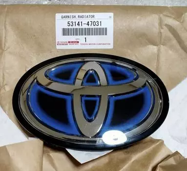 Toyota 53141-47031 Prius C-HR Radiator Per Collision Grille Emblem OEM Genuine