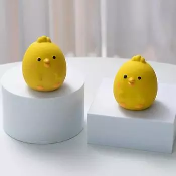 Toys Cute Chicken Dog Chewing Rubber Toy Cleaning Tooth Dog Chew Toy For Dogs Bite Resistant Sounder Pet Supplies жёлтый