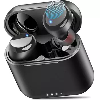 TOZO T6 полностью беспроводные наушники IPX8 полностью водонепроницаемые Bluetooth пассивное шумоподавление специальное приложение совместимо с пользовательским режимом эквалайзера быстрая зарядка