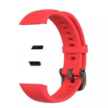 TPU Watch Strap Replacement Watchband Portable Bracelet for Huawei Band 6/Honor Band 6 Red