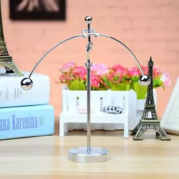 Тяжелая атлетика Dynamic Balance Desktop Iron Декоративные украшения 11.5*17.5cm серебряный