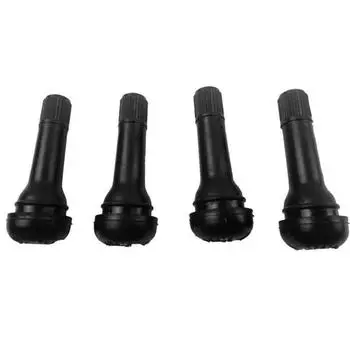 TR414 Пневматический клапан Auto Valve Pneu Voiture Пневматический клапан Tige Capuchon De Soupape en Caoutchouc Valves en Caoutchouc Snapin чёрный