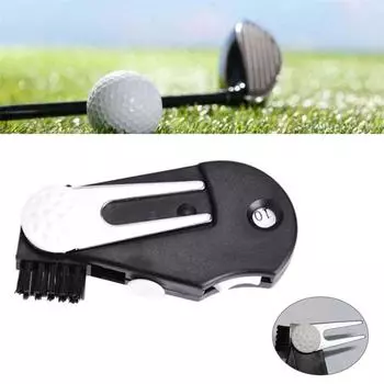 Training Aids Ball Fork Golf Divot Repair Tool Score Counter Green Fork Golf Pitch Accessories чёрный