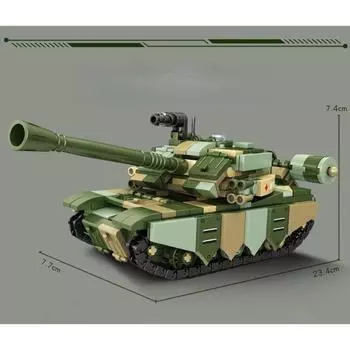 Трансформируемый 2 в 1 Военный танк 99A Конструктор Кирпичный Модель Игрушка День защиты детей Рождество Подарки на день рождения для детей Мальчик No Box