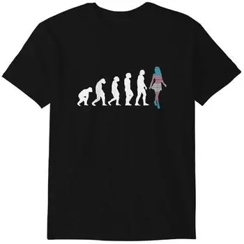 Transgender Evolution LGBTQ Trans Flag Trans Pride Funny T-Shirt Classic T-shirt 2XL