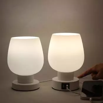 Трансграничный эксклюзив для Nordic simple touch настольная стеклянная лампа с затемнением прикроватная спальня кабинет девушка
