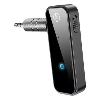 Transmitter Receiver with Power Indicator Audio AUX Adapter for Car Audio Music