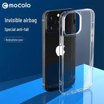 Transparent Airbag Case for iPhone 14 Pro Max, Anti-Yellowing TPU+PC iPhone13 прозрачный