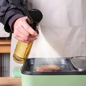 Прозрачная бутылка для кухонного масла, распылитель для масла для готовки, бутылка для оливкового масла, распылитель для фитнеса, барбекю, масло-распылитель, бытовой