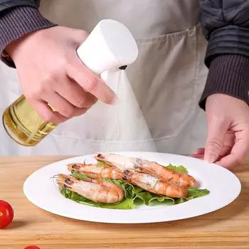 Transparent Kitchen Oil Bottle Thickened PP Cooking Oil Spray Olive Oil Bottle Fitness Barbecue Spray Oil Dispenser чёрный