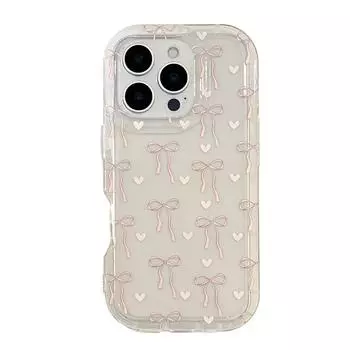 Transparent love bow phone case for Apple phones iphone 11