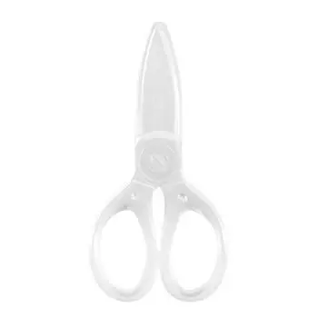Transparent Safety Plastic Scissors Stationery Student Kids Diy Paper Cutting School Supplies