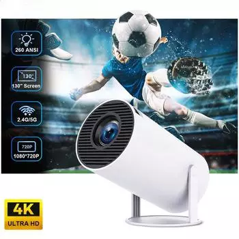 Transpeed проектор 4K Android 11 двойной Wi-Fi6 200 ANSI Allwinner H713 BT5.0 1080P 1280*720P портативный проектор для домашнего кинотеатра на открытом воздухе EU Plug