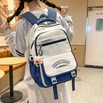 Travel Computer Backpack Men s And Women s Large Capacity Backpack Student Schoolbag чёрный