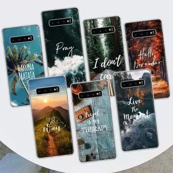 Travel Mountain Beach Proverb Phone Case For Samsung Galaxy M21 M12 M31S M32 M51 M52 Note 20 Ulte 10 Plus 9 8 J4 J6 + J8 M11 F52 Samsung M11