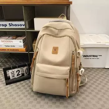 Travel Multifunctional Nylon Backpack With Comfortable Arcshaped Straps Shoulder