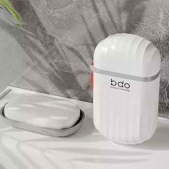 Travel Soap Box Portable With Lid Sealed Soap PlateWaterproof Bathroom Soap Plate Bathroom Accessories белый