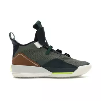 Travis Scott x Air Jordan 33 NRG Army Olive Мужские кроссовки Green Sail-Black-Ale-Brown CD5965-300