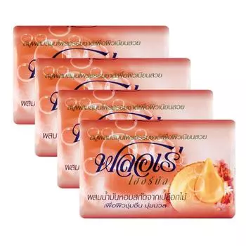 Травяное мыло Flore с маслом сандалового дерева 80 г x 4 батончика - Тайский 80 g x 4 Bars