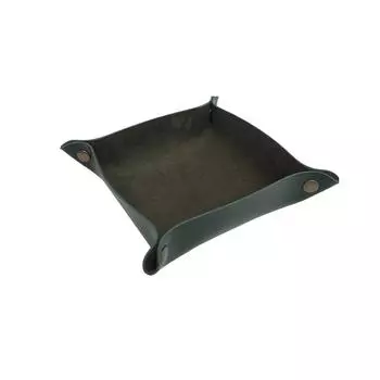 Tray Leather Collapsible Storage Trays Square Lightweight Portable Vintage Holder Accessory Change Living