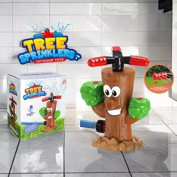 Tree Stump Rotating Sprinkler Cross-border Summer Outdoor Pool Lawn Children s Water Play Toy 8 Years Old Swing