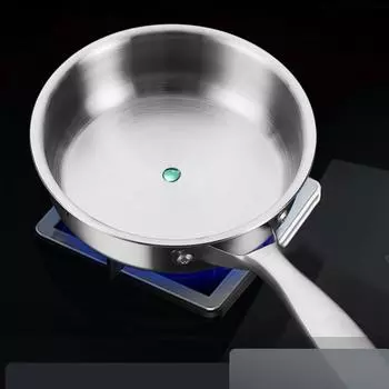 Трехслойная сковорода из нержавеющей стали с цельным корпусом, индукционная сковорода, безопасная для духовки, набор кастрюль и сковородок, подходит для всех плит (Съемная ручка)
