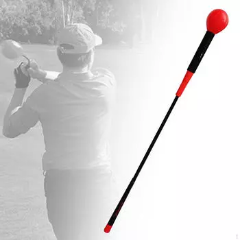 Тренажер для гольфа Swing Trainer Aid Training Power Tempo Strength Practice Tool Разминочная палка красный