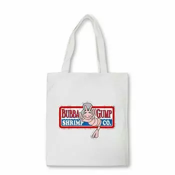 Тренд Ретро 1994 BUBBA GUMP SHRIMP Сумка-шоппер Модная женская сумка Bubba Gump Холстовая сумка Сумка на плечо 24*26cm