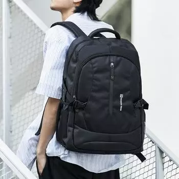 Trendy Backpack for Men, Large-capacity Travel Computer Backpack, Business Trip and Travel Bag for Men, Middle School Schoolbag for Men He is a 17. чёрный