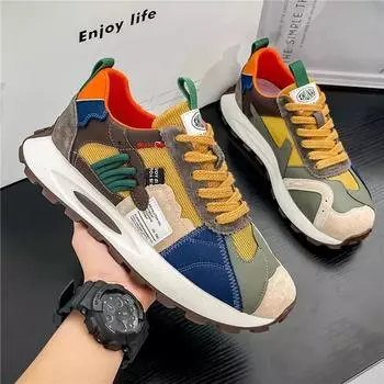 Trendy Men s Casual Running Shoes 2025 New Quality Fashion Sneakers for Mens Mesh Outdoor Tennis Training Shoes Tenis Masculino 39 белый