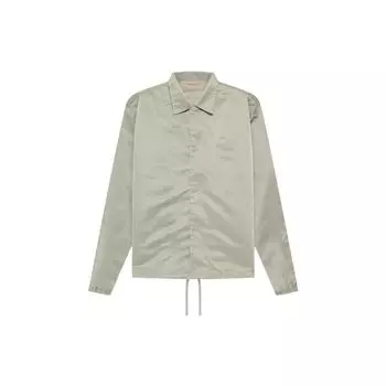 Тренерская куртка Fear of God Essentials с воротником-стойкой и ветрозащитными пуговицами Мужская верхняя одежда Серый морской пенопласт FOG-SS22-110 XL