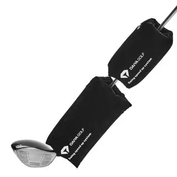 Тренировочное оборудование для гольфа DAIYA GOLF Diamond Air Swing, набор из 2 штук, устойчивая форма с сопротивлением воздуха, увеличенная дальность полета, клюшка Driver, вес дерева чёрный