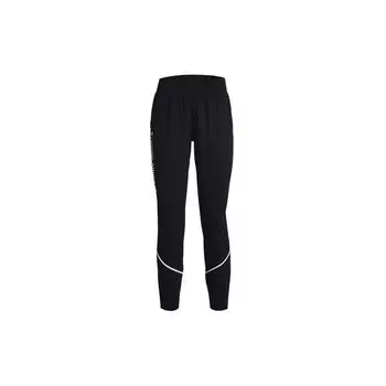 Тренировочные тканые брюки в полоску Under Armour, женские брюки, черные 1365659-001 S