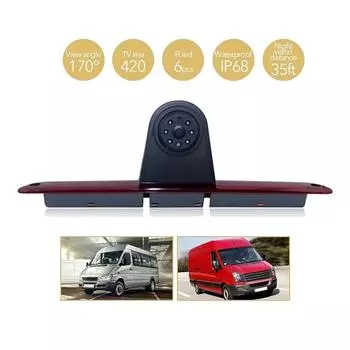 Третья резервная камера стоп-сигнала с ночным видением для Sprinter W906 324H 524H Crafter 5 дюймов, сменные аксессуары для экрана