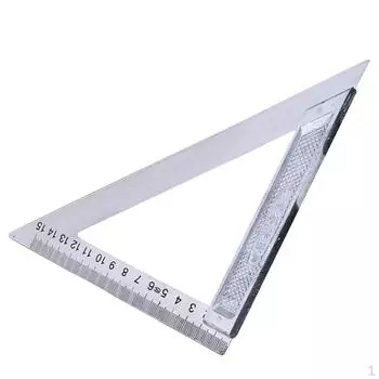Треугольная линейка из нержавеющей стали для плотников/столяров 150mm