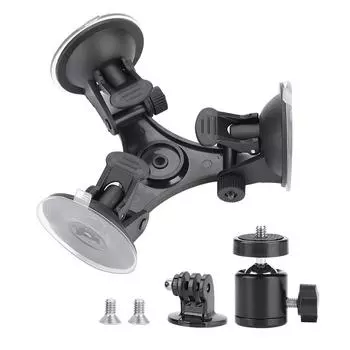 Треугольный держатель на присоске для автомобильного стекла камеры Gopro XiaoYi SJCAM