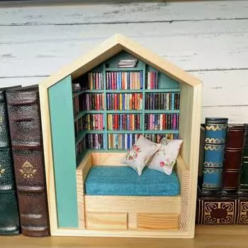 Тревога Книжная комната Избавьтесь от беспокойства Книжная полка Декоративная тревожность Книжная полка Украшение для комнат Кабинеты Столы Гостиные
