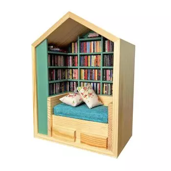 Тревога книжная комната избавит вас от беспокойства книжная полка декоративная тревожность книжная полка украшение для комнат